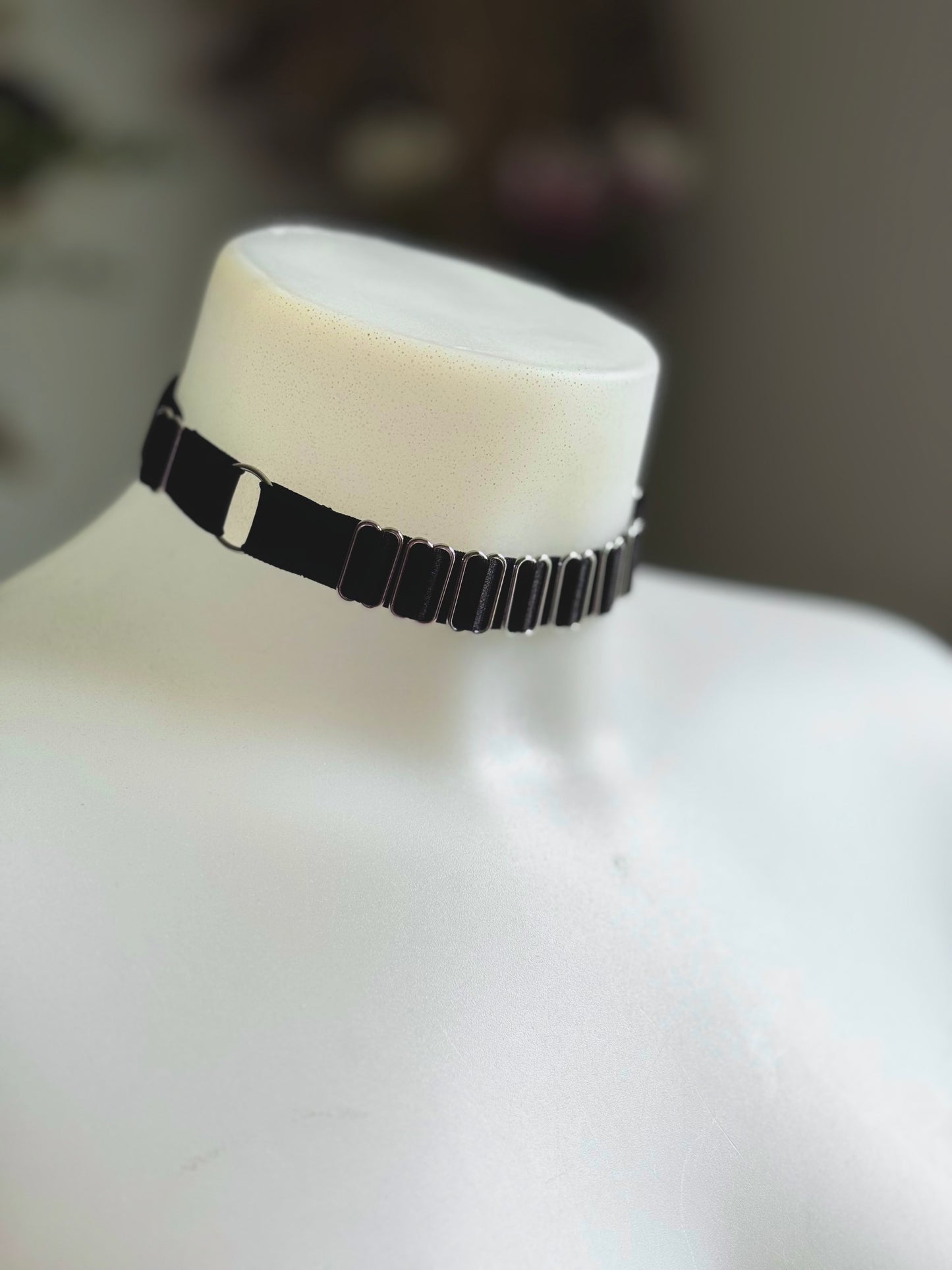 Choker / Jarretière Elegance convertible - BLACK (GOLD/ROSE GOLD/SILVER