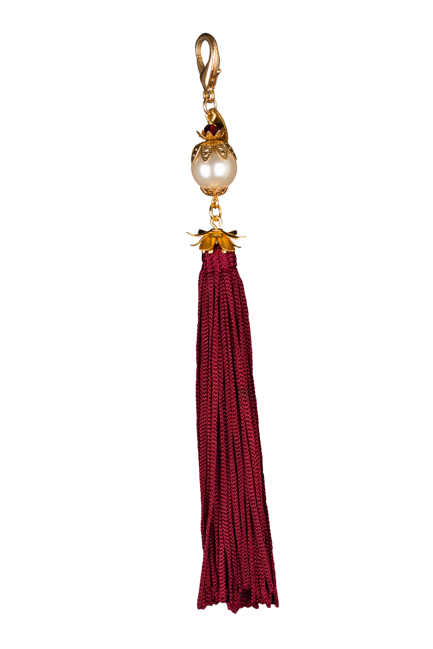 Pampille frange - BURGUNDY