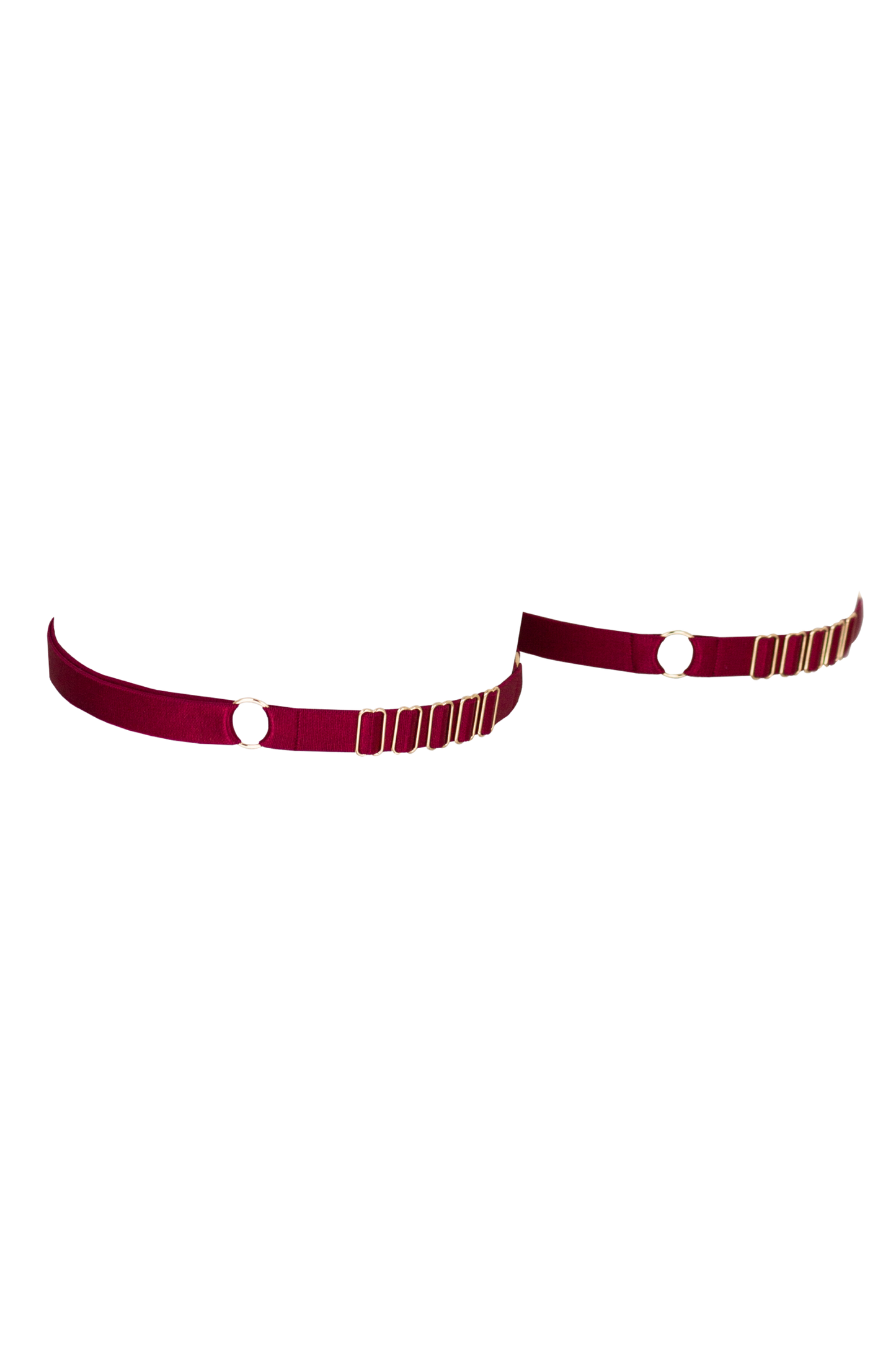 Jarretières Elegance - BURGUNDY