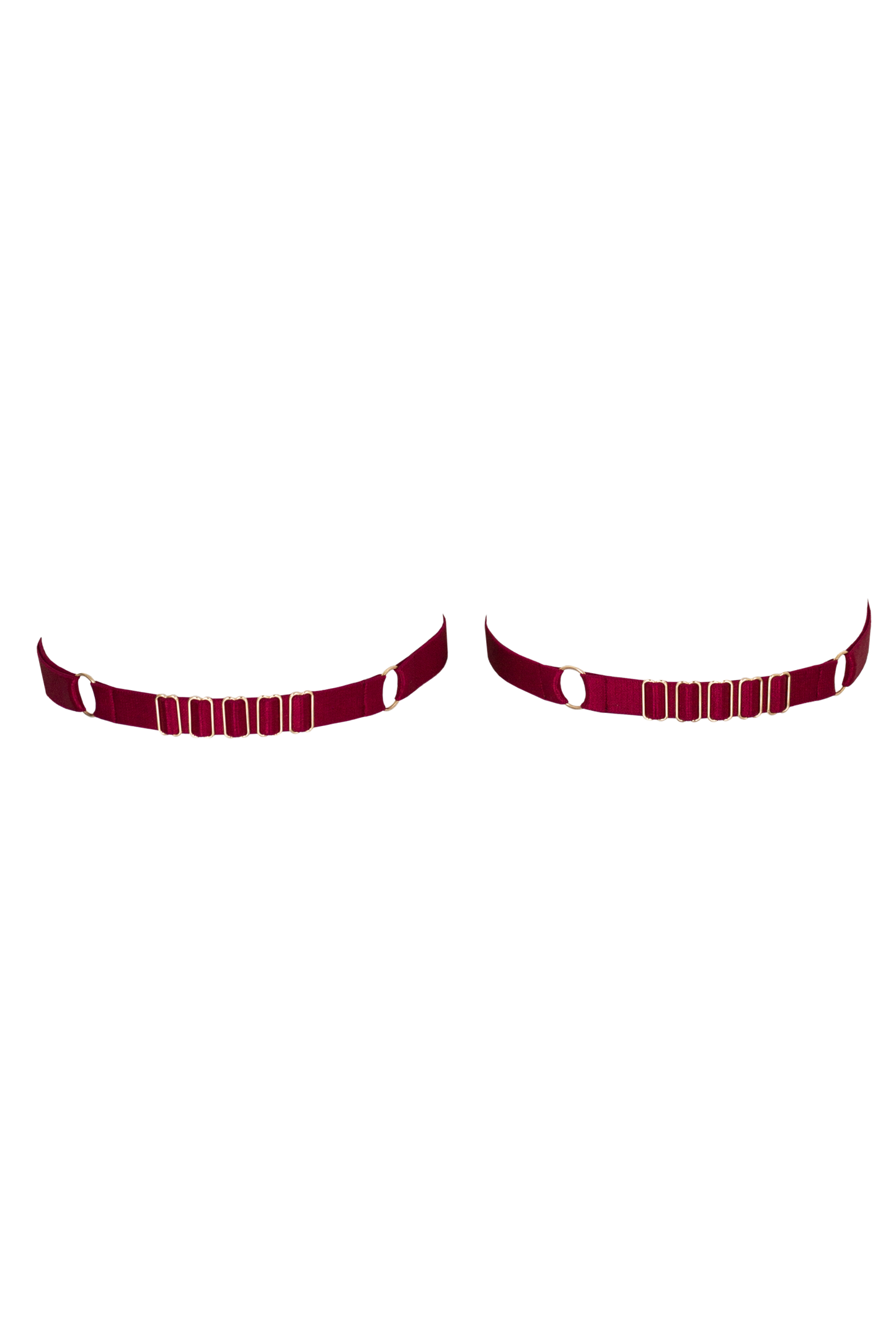 Jarretières Elegance - BURGUNDY