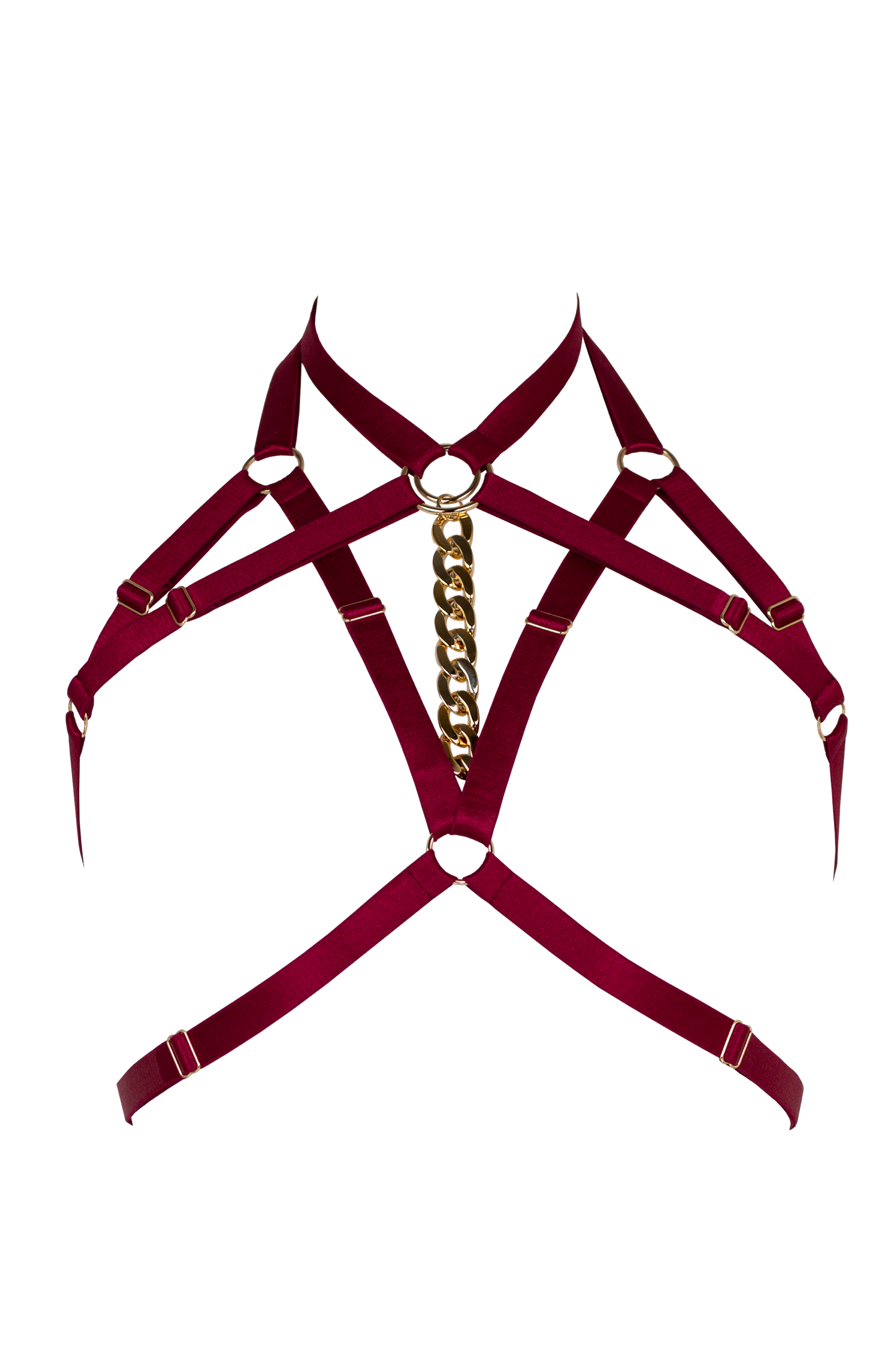 Harnais Dahlia - BURGUNDY / BLACK / CREAM