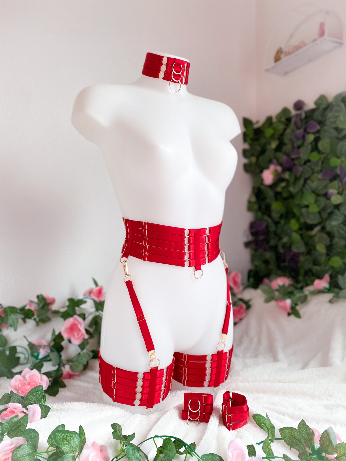 All Of You Garters - DEEP RED