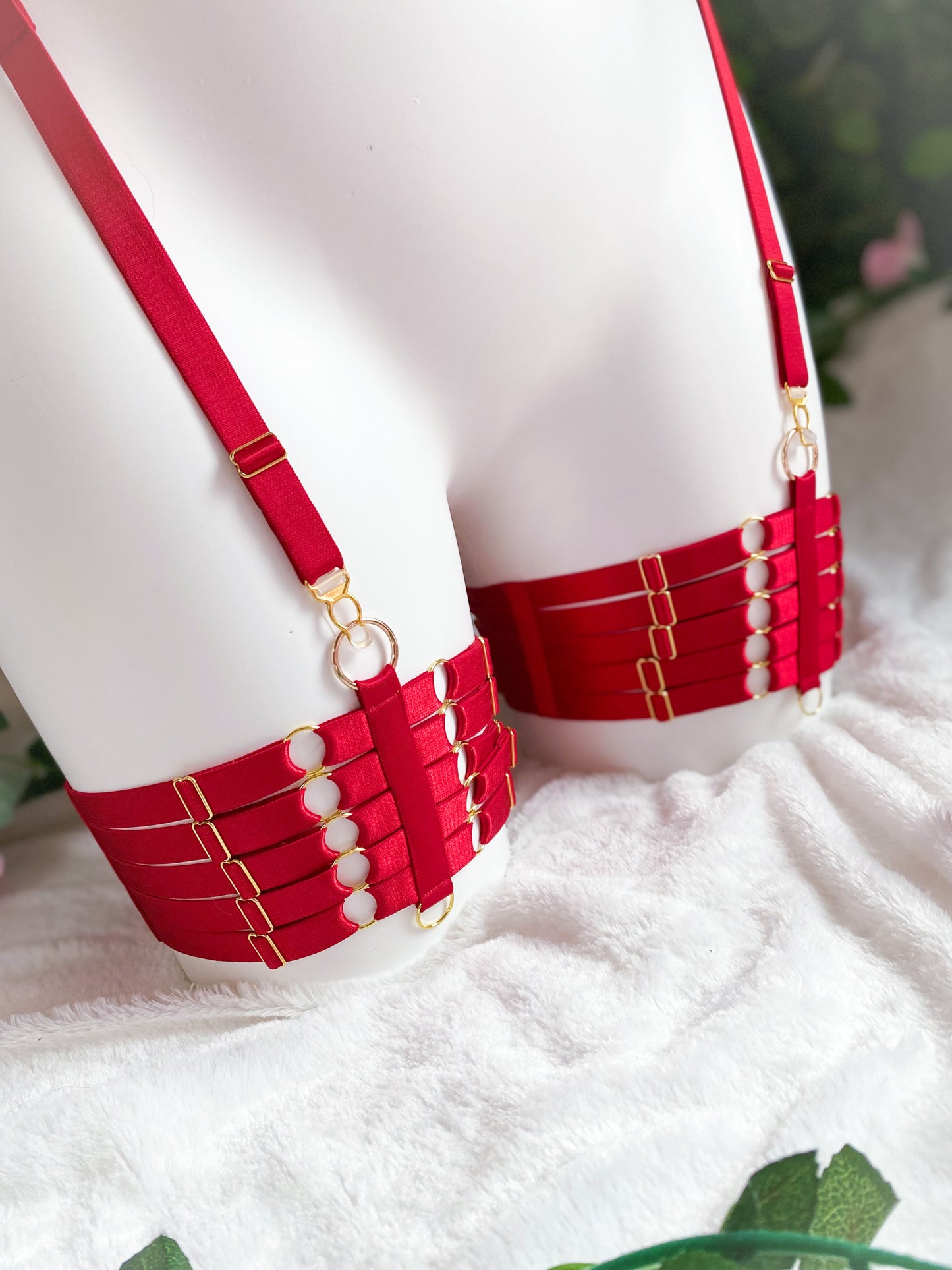 All Of You Garters - DEEP RED