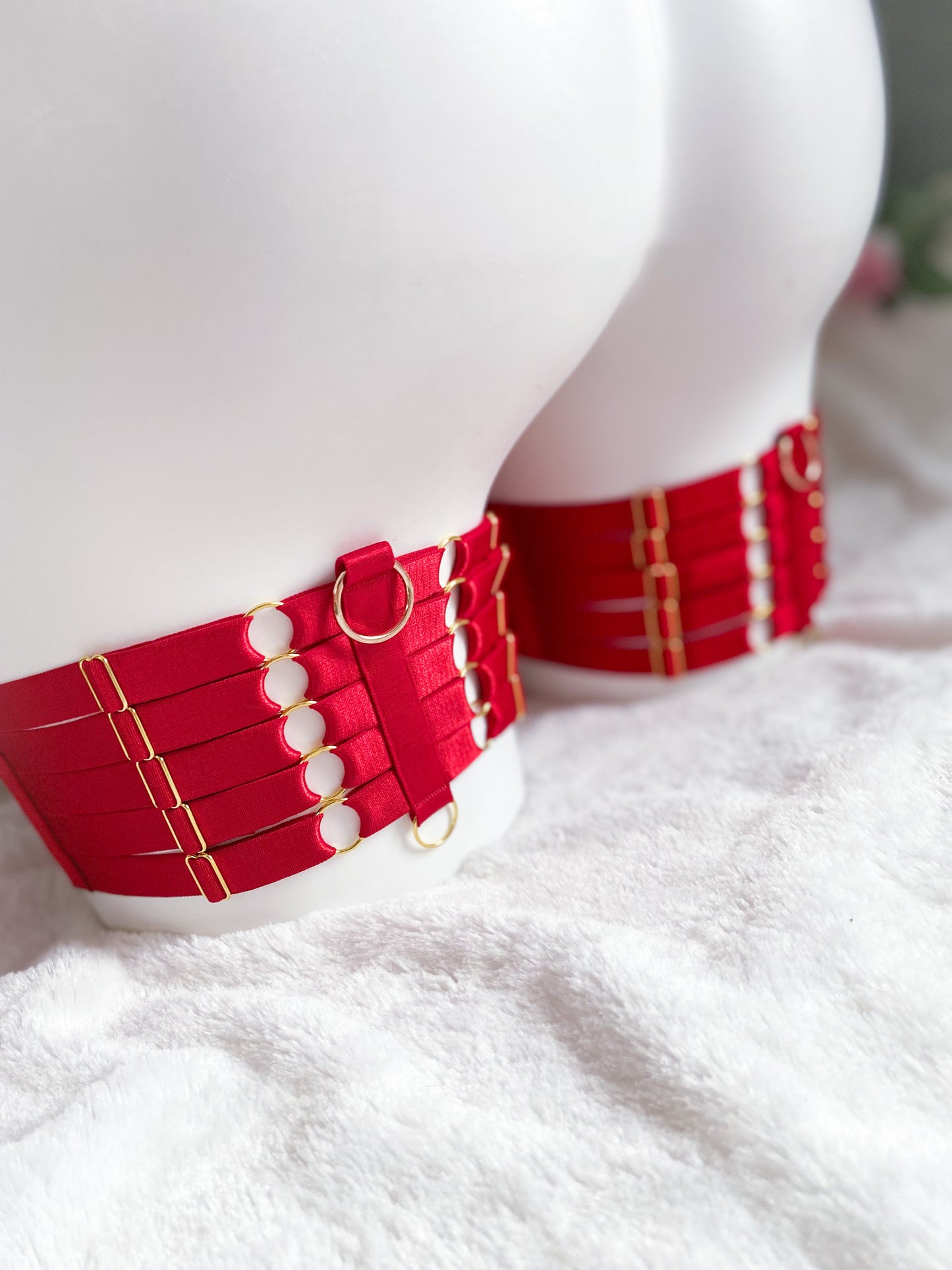 All Of You Garters - DEEP RED
