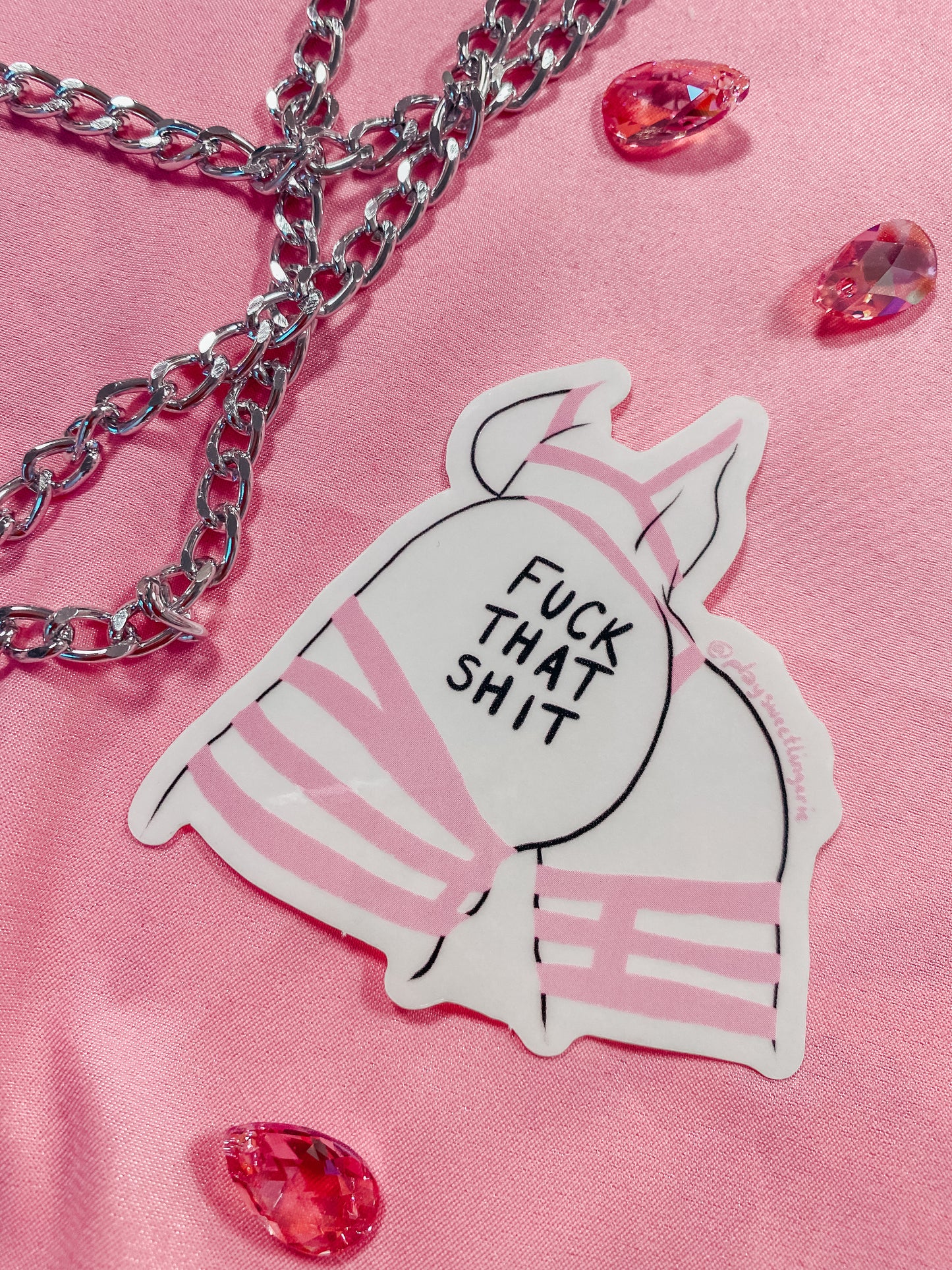 Sticker FUCK THAT SHIT - Transparent
