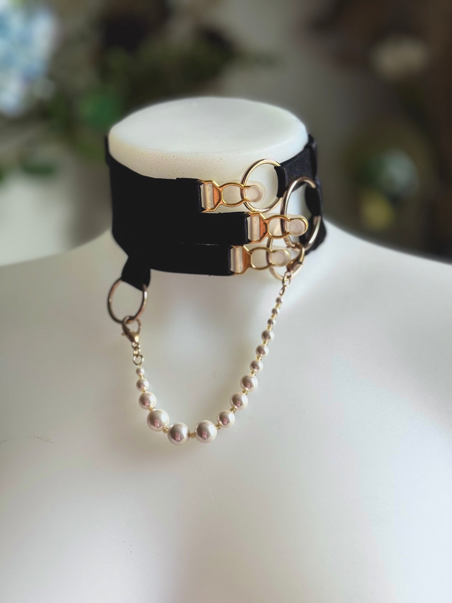 (UNIQUE) Jarretière/Choker Convertible  - BLACK