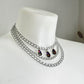 Choker Triple Magma - SILVER