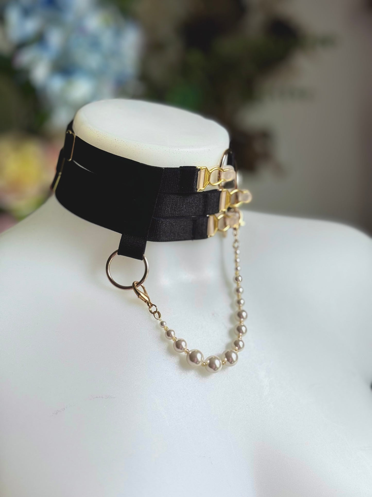 (UNIQUE) Choker / Jarretière convertible - BLACK