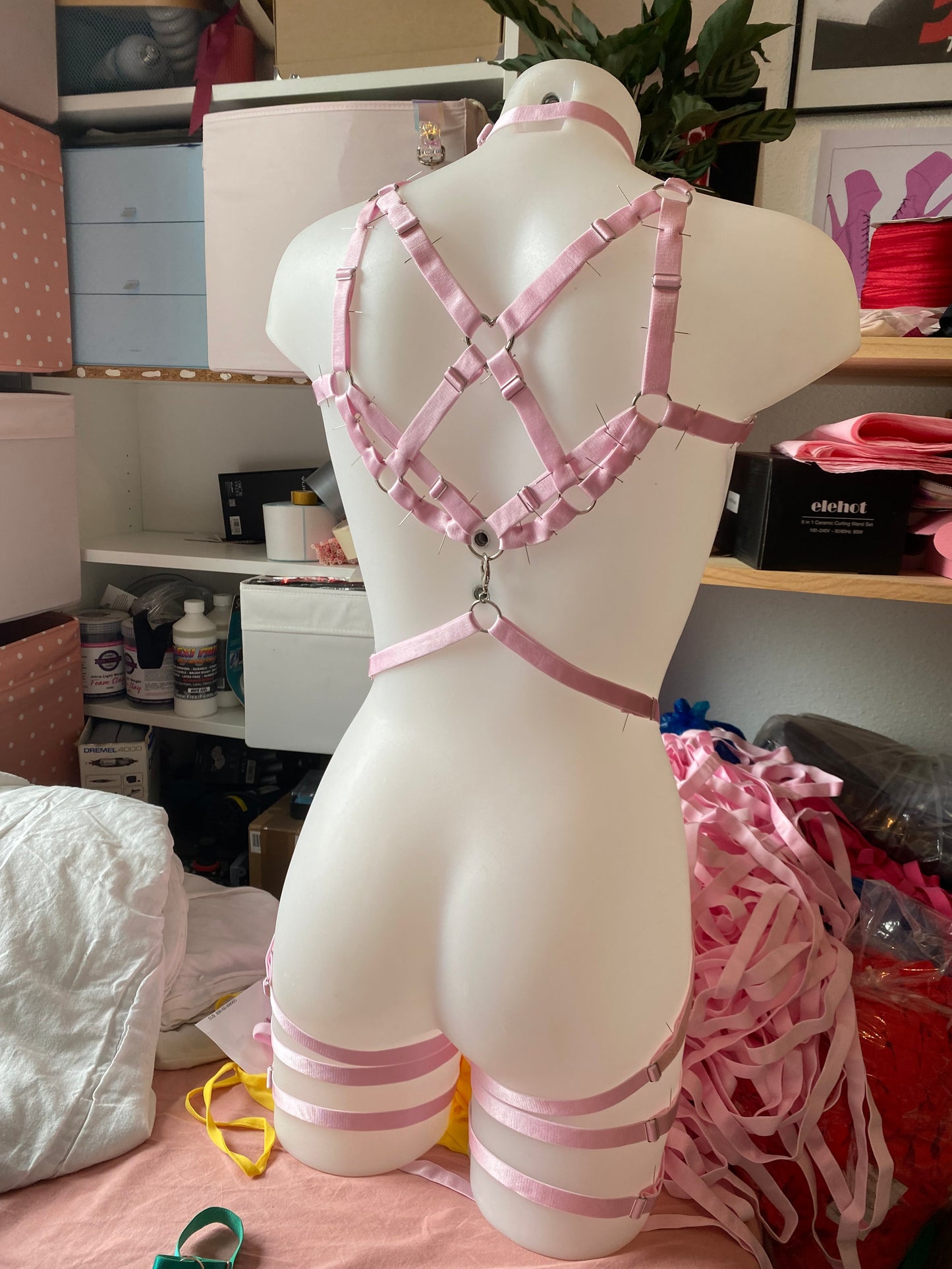 Sweet Anarchy Harness - LIGHT PINK