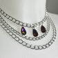 Choker Triple Magma - SILVER