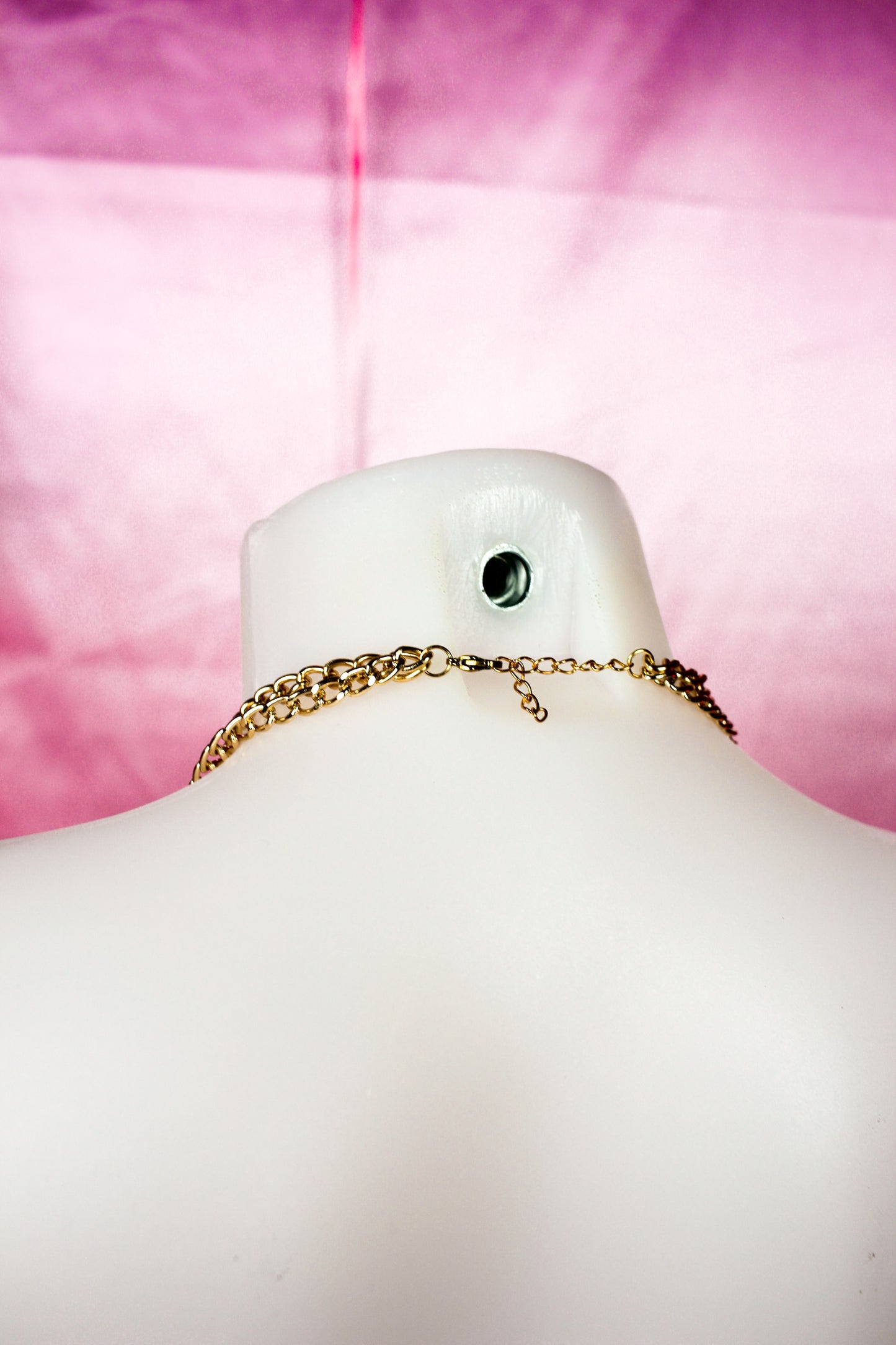 Honey Bunny Choker - GOLD & PINK