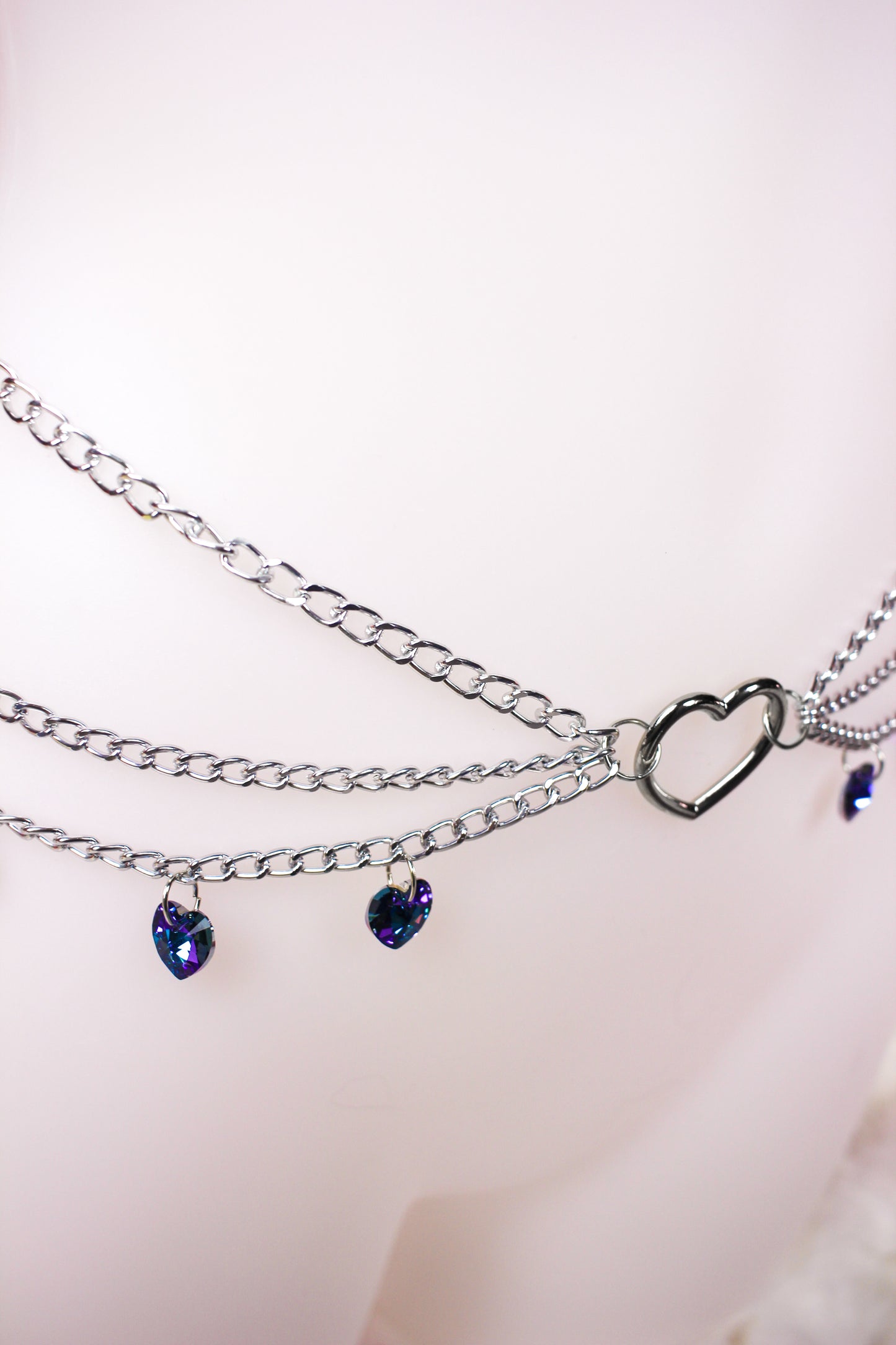 Cutie Pie Hip Chain - SILVER & BLUE