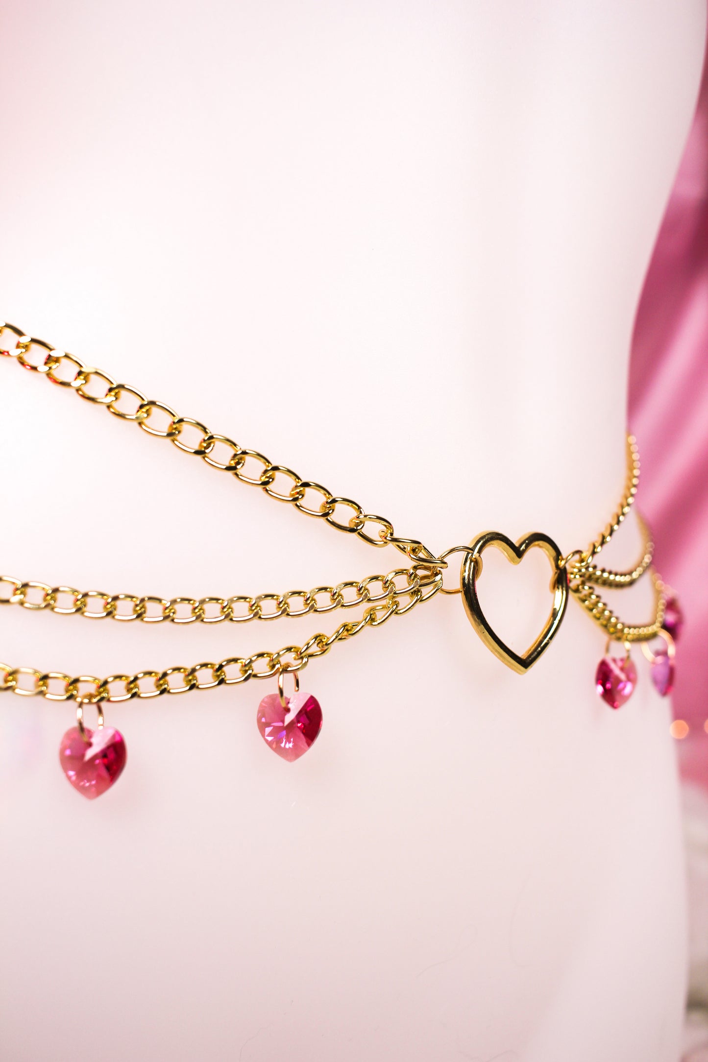 Cutie Pie Hip Chain - GOLD & PINK